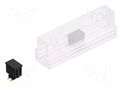 Connector: pin strips; pin header; male; PIN: 4; SMT; 3A; 250V; 2x2 FISCHER ELEKTRONIK SLLP6SMD0664GBSM