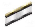 Connector: pin strips; pin header; male; PIN: 56; 3A; 250V; THT; 2x28 FISCHER ELEKTRONIK SL6.237.56.S