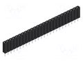 Connector: pin strips; socket; female; PIN: 25; THT; 3A; 125V; BL 1 FISCHER ELEKTRONIK BL1.25.Z