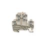 Test-disconnect terminal, Screw connection, 2.5 mm², 500 V, 24 A, Pivoting, Cross-disconnect: without, Integral test socket: No, TS 35, dark beige Weidmuller 1247290000 04050118038323