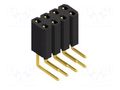 Connector: pin strips; socket; female; PIN: 8; THT; 3A; 125V; BL 4 FISCHER ELEKTRONIK BL4.8.G