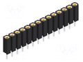 Connector: pin strips; socket; female; PIN: 14; BL 5; 3A; 150V; THT FISCHER ELEKTRONIK BL5.025.14