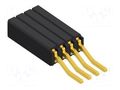 Connector: pin strips; socket; female; PIN: 4; SMT; 1.5A; 125V; 1x4 FISCHER ELEKTRONIK BLM.3SMD4.G