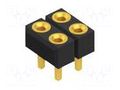 Connector: pin strips; socket; female; PIN: 4; THT; 1.5A; 60V; 2.54mm FISCHER ELEKTRONIK MK.228.THR.4.G