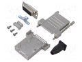 Connector: D-Sub; PIN: 15; plug; female; soldering; for cable; black ENCITECH DTSL15LJSRGTDMSK