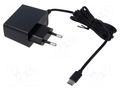 Power supply: switching; mains,plug-in; 5VDC; 1.2A; 6W; Out: USB C ESPE E06-0605-UC1