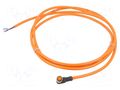 Cable: for sensors/automation; M8; PIN: 4; angled; 2m; plug; 60VDC LUMBERG AUTOMATION ELWIKAKV145041