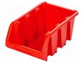 Container: cuvette; red; 390x240x180mm; TRUCK KISTENBERG KTR40-3020