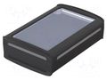 Enclosure: desktop; BoVersa; X: 120mm; Y: 170mm; Z: 52mm; black BOPLA BOV-48324350.HMT1