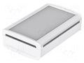 Enclosure: desktop; BoVersa; X: 140mm; Y: 210mm; Z: 63mm; white BOPLA BOV-48336431.HMT1