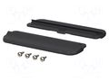 Set of wall holders; black; 2pcs. BOPLA BOV-48800405