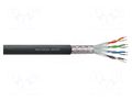 Wire; S/FTP; 7; stranded; Cu; PVC; black; 500m; Øcable: 7.6mm REDS MUSIC ETH-107/500