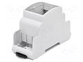 Enclosure: for DIN rail mounting; No.of mod: 2 ELBAG MR2/TK/GR