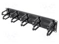Cable organizer; 2U; black; Standard: 19" LANBERG AK-1204-B