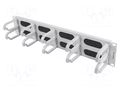 Cable organizer; 2U; grey; Standard: 19" LANBERG AK-1204-S