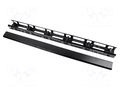 Cable organizer; 22U; black; vertical LANBERG AK-1212-B