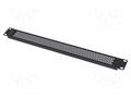 Stopper; 1U; black; Standard: 19"; perforated LANBERG AK-1411-B