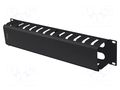 Cable organizer; 2U; black; Standard: 19" LANBERG AK-1705-B