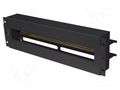Voltage distribution panel; 3U; black; Standard: 19" LANBERG AK-VDP103-B