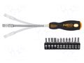 Kit: screwdriver bits; Phillips,Pozidriv®,slot,Torx®; flexible NEO TOOLS NEO-04-215
