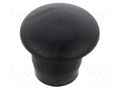 Stopper; H: 6.2mm; push-in; Flange dia: 7mm; black; 054047769903 ESSENTRA ESS-10060506