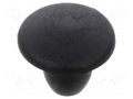 Stopper; H: 7mm; push-in; Flange dia: 11mm; black; Ømount.hole: 6mm ESSENTRA ESS-10060537