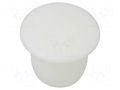 Stopper; H: 8mm; push-in; Flange dia: 12mm; white; 054085211303 ESSENTRA ESS-10060582