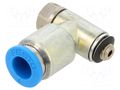 Throttle-check valve; 0.2÷10bar; zinc casting chrome; 115l/min FESTO GRLA-M5-QS-6-D