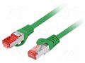 Patch cord; RJ45 plug,both sides; S/FTP; 6; stranded; Cu; LSZH LANBERG PCF6-10CU-0025-G