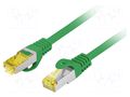 Patch cord; S/FTP; Cat: 6a; RJ45 plug,both sides; stranded; Cu; 20m LANBERG PCF6A-10CU-2000-G