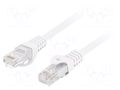 Patch cord; U/UTP; Cat: 6; RJ45 plug,both sides; stranded; Cu; 1m LANBERG PCU6-10CU-0100-W