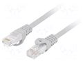 Patch cord; RJ45 plug,both sides; U/UTP; 6; stranded; Cu; 20m; LSZH LANBERG PCU6-10CU-2000-S