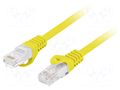 Patch cord; RJ45 plug,both sides; U/UTP; 6; stranded; Cu; LSZH LANBERG PCU6-10CU-2000-Y