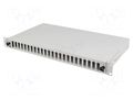 Fiber patch panel; grey; Number of ports: 24; rack 19"; Height: 1U LANBERG FOP1-24SD-LQS