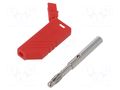 Connector: 4mm banana; plug; 24A; 30VAC; 60VDC; red; non-insulated HIRSCHMANN T&M LASNWSRT