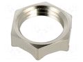 Nut; with earthing; PG7; brass; 15mm; Thread: PG; Plating: nickel LAPP LP-52103200