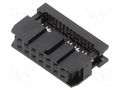 Connector: IDC; plug; female; PIN: 14; IDC; for ribbon cable; 2.54mm AMPHENOL COMMUNICATIONS SOLUTIONS T812114A100CEU