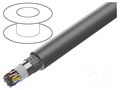 Wire; EcoCable Mini; 25x2x22AWG; MPPE; dark grey; 300V; 30.5m ALPHA WIRE 78449-SL005