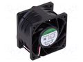 Fan: DC; axial; 12VDC; 60x60x38mm; 127.8m3/h; 73.1dBA; ball; 24AWG SUNON PF60381BX-F9H