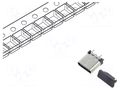 Connector: USB C; socket; SMT; PIN: 24; vertical; top board mount GCT USB4225-03-0880-C