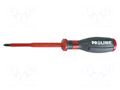 Screwdriver; insulated; Pozidriv®; PZ1; 80mm; SOFT-TOUCH PROLINE PRE-10517