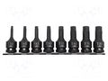 Wrenches set; socket spanner,Torx®,impact; Mounting: 1/2"; 8pcs. PROLINE PRE-18492