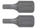 Screwdriver bit; hex key; HEX 10mm; Overall len: 30mm; 2pcs. PROLINE PRE-10861