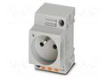 Connector: AC supply; socket; female; 16A; PIN: 3; push-in; grey PHOENIX CONTACT EO-E/PT/SH/LED
