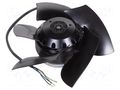 Fan: AC; axial; 200VAC; Ø209.5x74.5mm; ball; 2700rpm; IP44; 20AWG EBM-PAPST A2D210-AB10-05