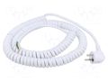 Cable; 3x1.5mm2; CEE 7/7 (E/F) plug angled,wires; PUR; coiled SIMECH WTT00017B