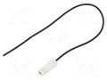 Cable with crimped terminals; H07V-K; 2.5mm2; black; 250mm; flat CHEVAL F63OF-250BK025