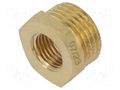 Splice terminal: adapter; male-female,reductive; brass CW617N GEBO 241-18BR