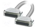 Cable; D-Sub 50pin socket,both sides; PVC; Len: 1m; grey; Core: Cu PHOENIX CONTACT 1066672
