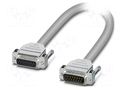 Cable; D-Sub 15pin socket,D-Sub 15pin plug; PVC; Len: 6m; grey PHOENIX CONTACT 2302117
